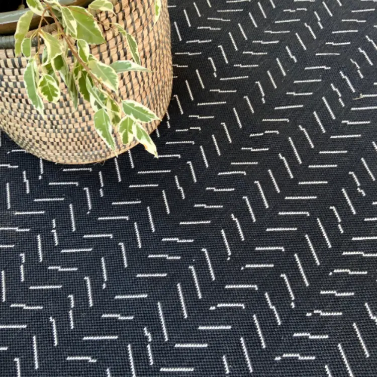 Picture of 3.96 x 1.20 Peaks Mono Factory Shop Outdoor Rug