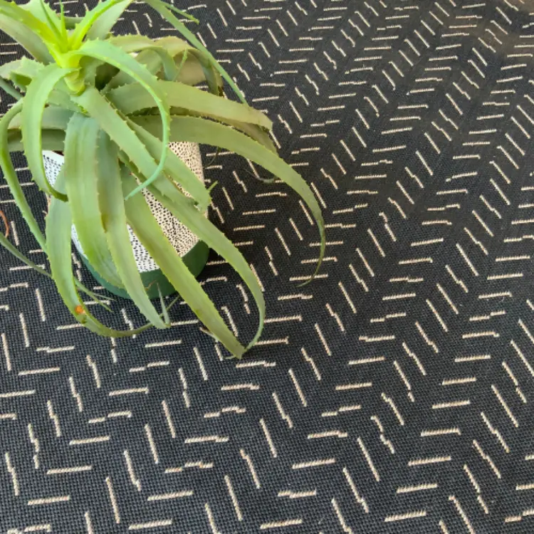 Picture of 3.96 x 1.30 Peaks Almond Outdoor Rug
