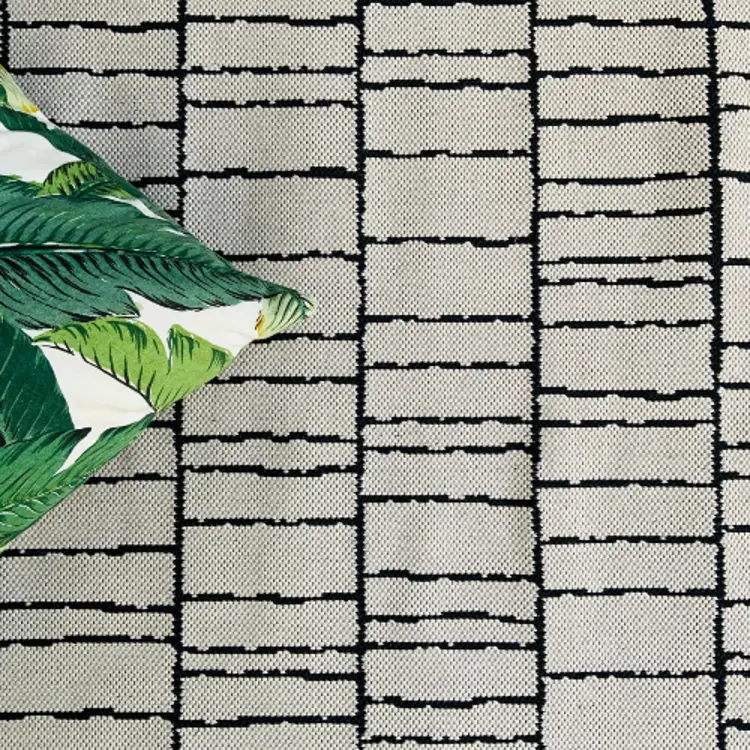 Picture of 3.96 x 1.80 Stacks Mono Outdoor Rug