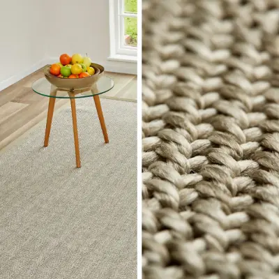 Picture of 1.00 x 5.00 Natural Look Weave Silver Long Outdoor Runner