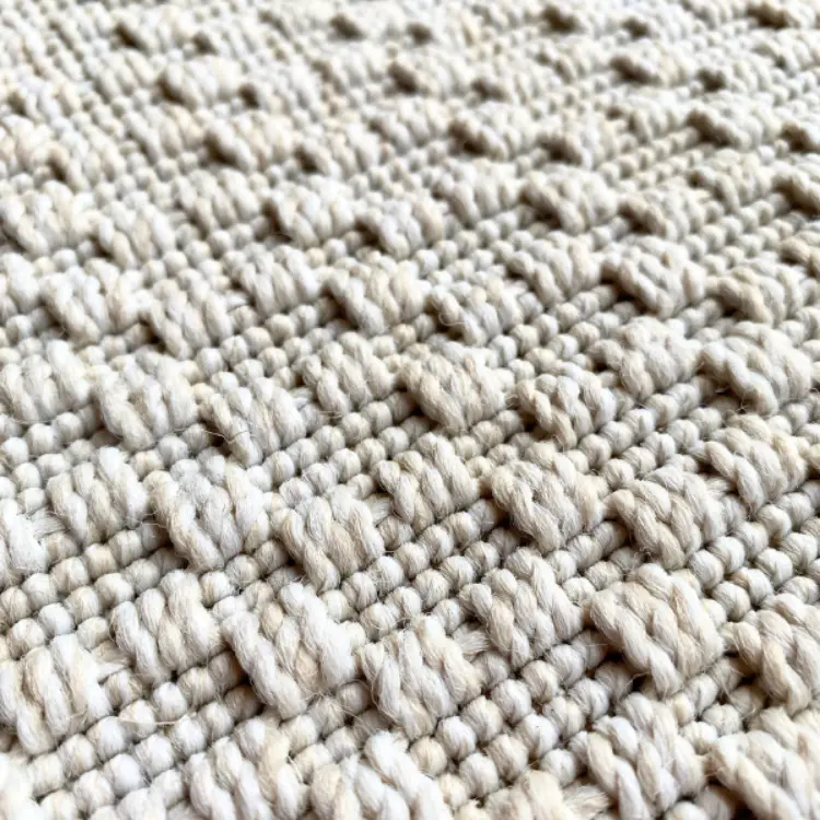 Picture of 0.80 x 3.00 Knotted Ecru Medium Outdoor Runner