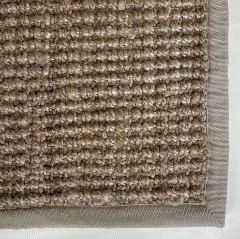 Picture of 0.80 x 2.80 Jute Ribbed Silver Natural Medium Runner