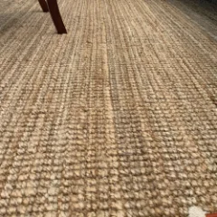 Picture of Jute Ribbed Gold Wall to Wall Carpet