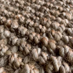 Picture of Jute Ribbed Silver Wall to Wall Carpet