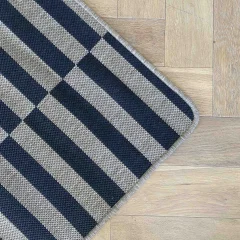 Picture of 2.00 x 2.00 Broken Stripe Almond Outdoor Factory Shop Rug