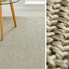 Picture of Natural Look Weave Silver Wall to Wall Carpet