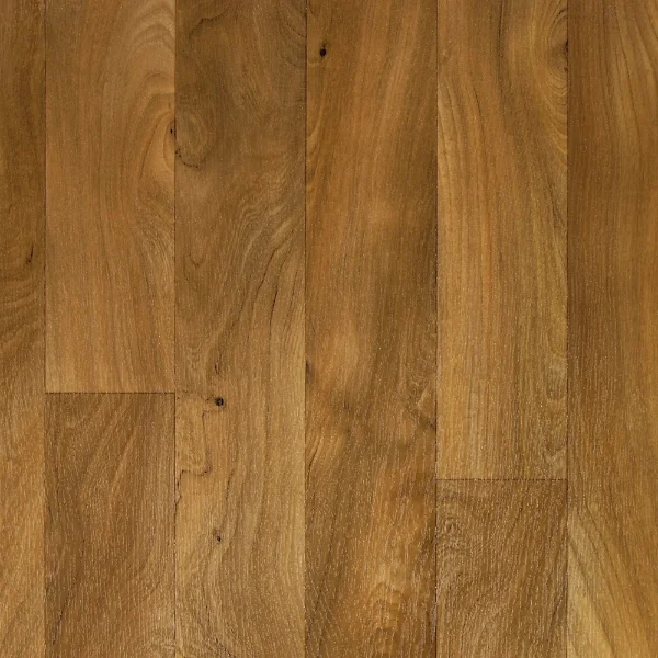 Easy Fit Amber vinyl flooring - warm honeyed oak plank pattern shown flat