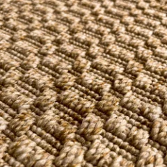 Close-up of the Veld Knotted Grain weave, showing the nubby knotted surface