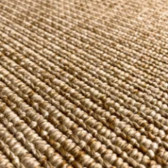 Close-up of the Veld Ribbed Grain weave, seen at an angle so the rib reads