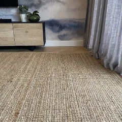 Jute Ribbed Gold Rug